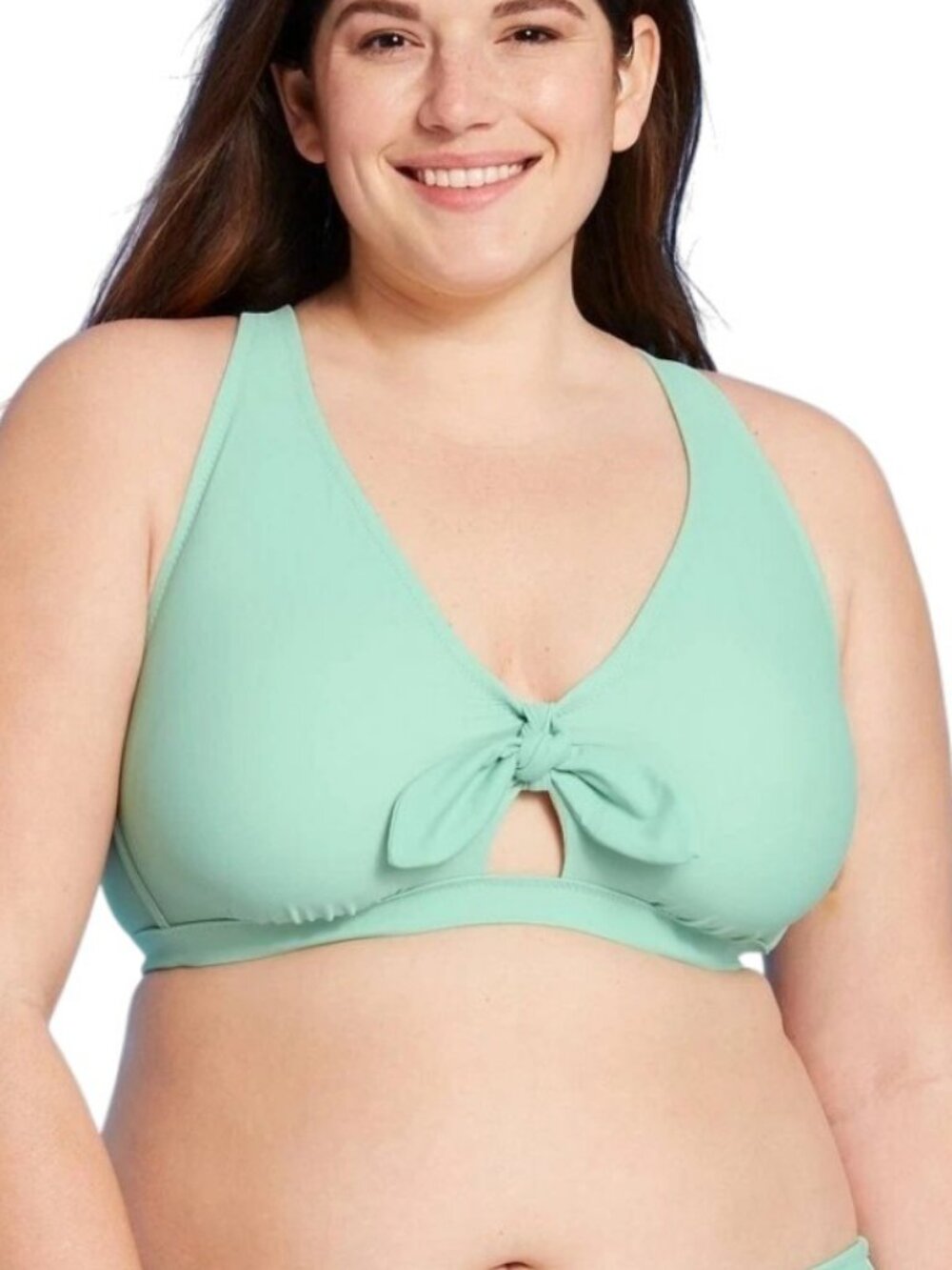 Kona Sol Mint Green Padded Bikini Top - NWT - 26W